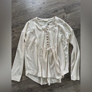 New In Cream Women’s Thermal Henley
